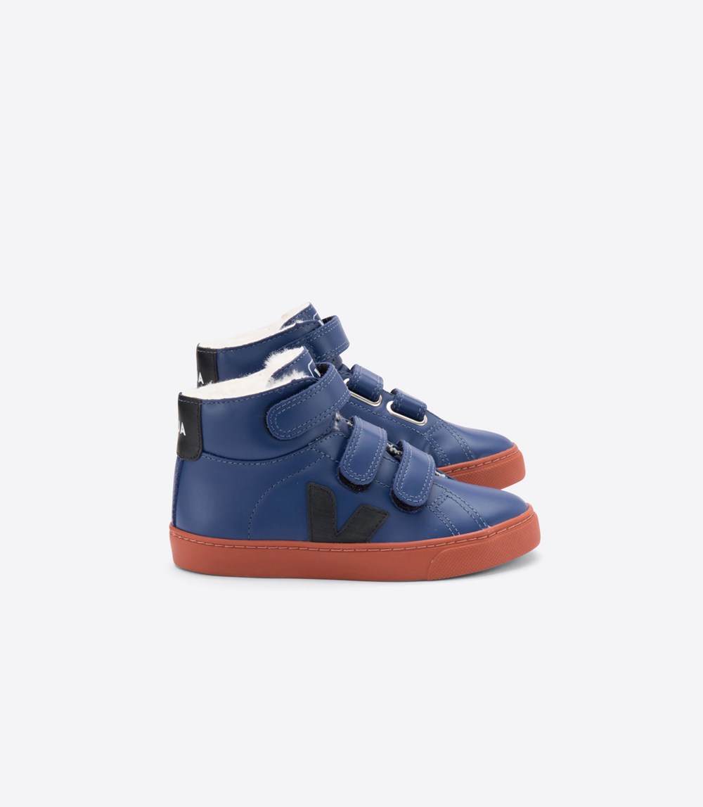 Tenis Veja Niños - Esplar Mid Fured - Azules - 513UEAVXP